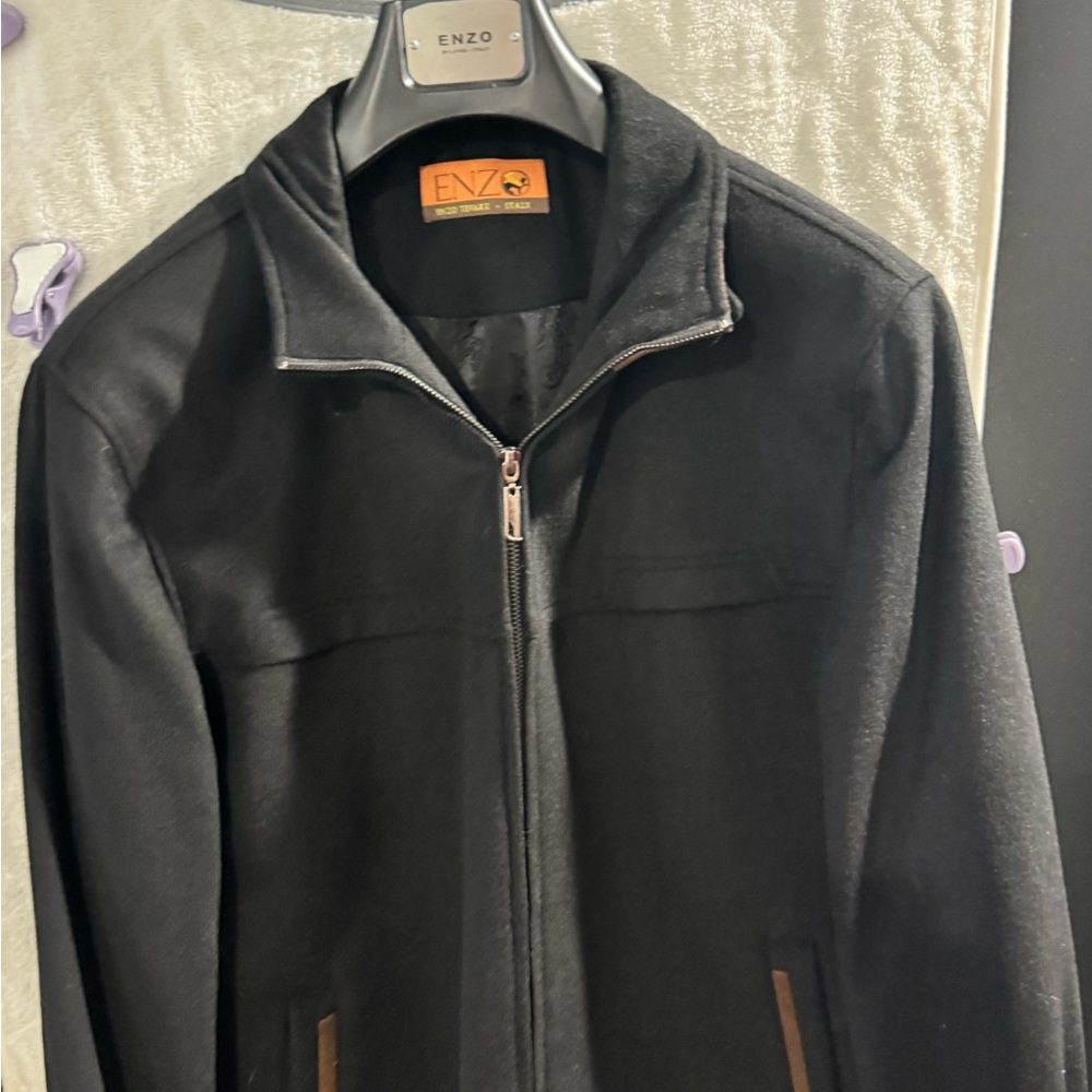 Men's Italian Black Lightweight Jacket